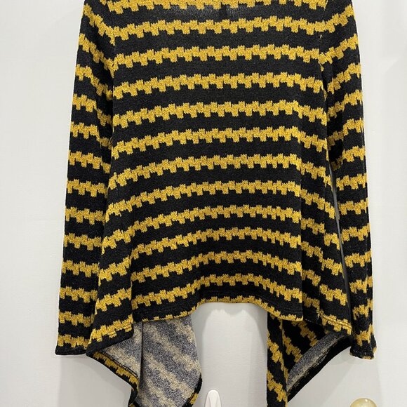 Modcloth Black & Goldenrod Cardigan - Picture 4 of 5